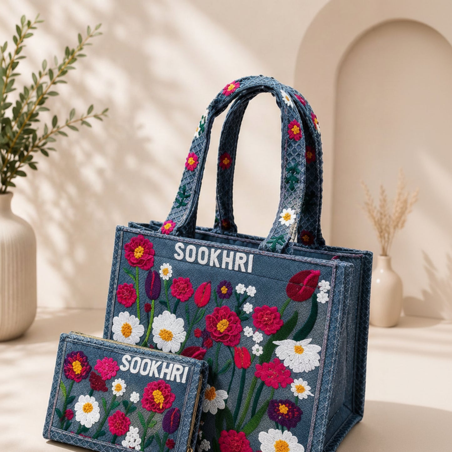 PASHÈ Flora Handmade Tote