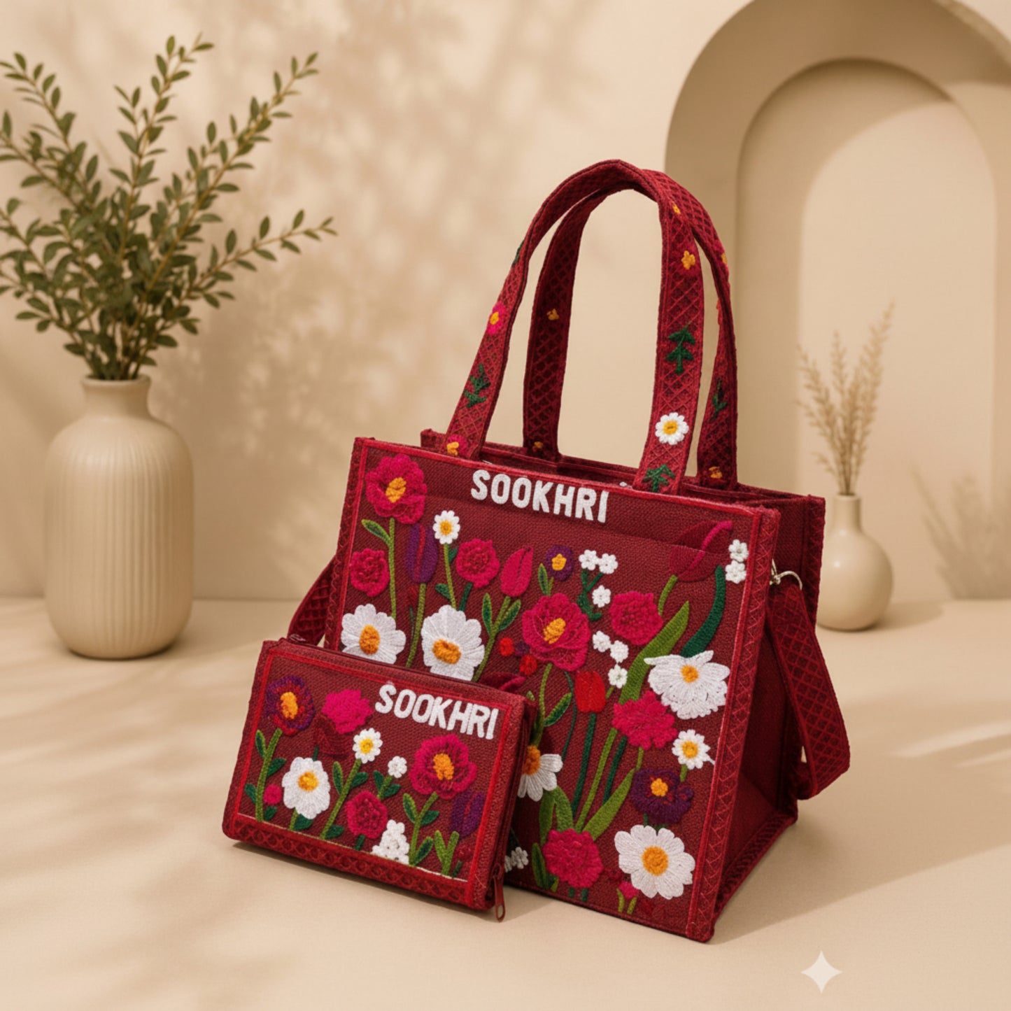 PASHÈ Flora Handmade Tote